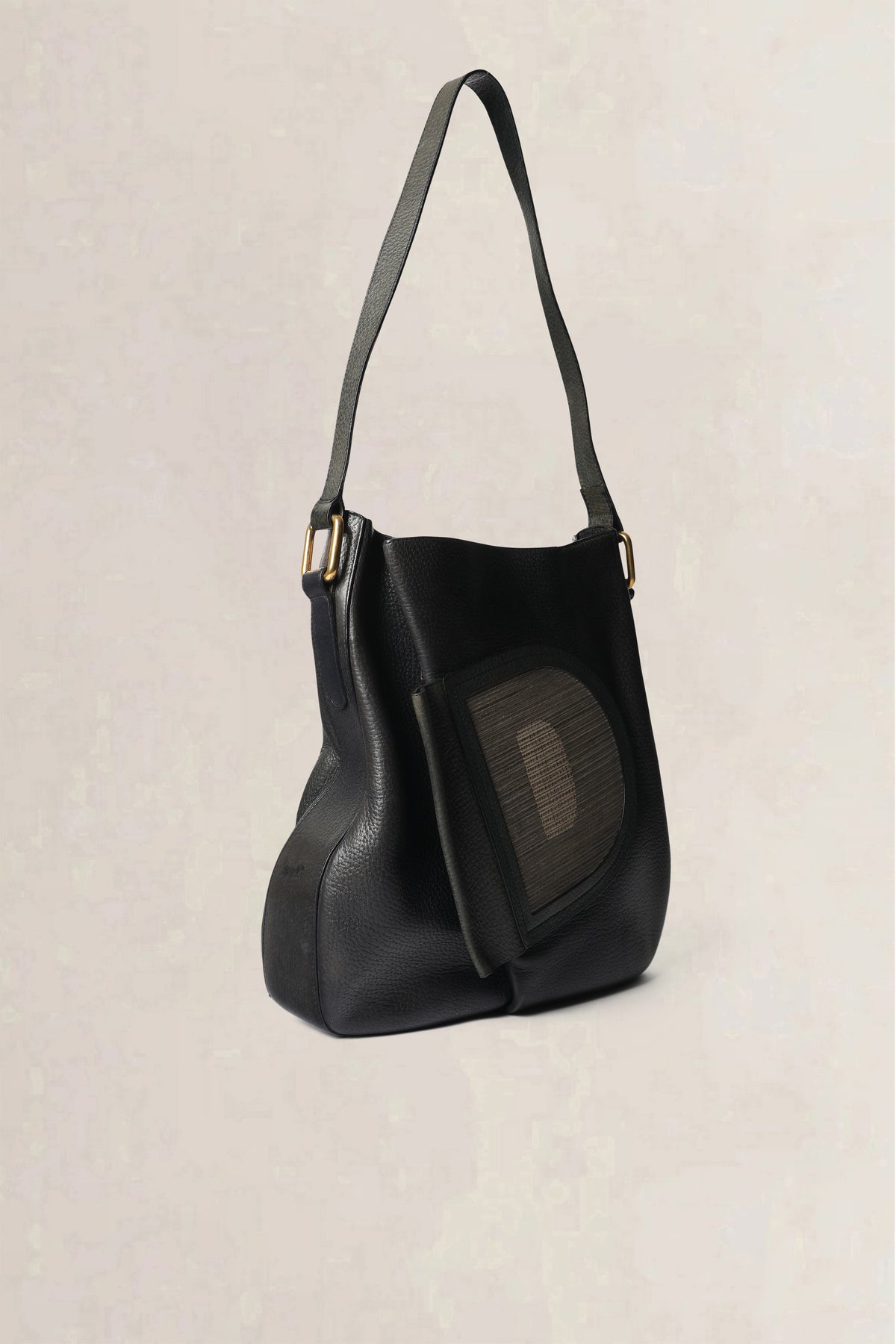 Delvaux Dark Blue Coup de Chapeau Shoulder Bag