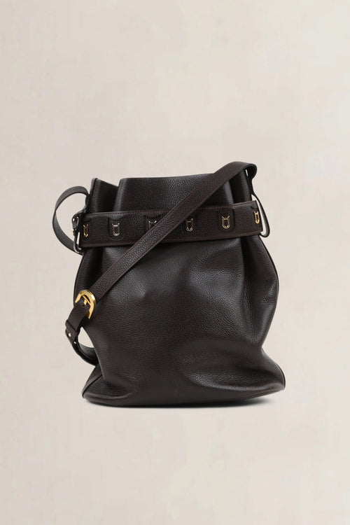 Delvaux Brown Leather Calicot Crossbody Bag