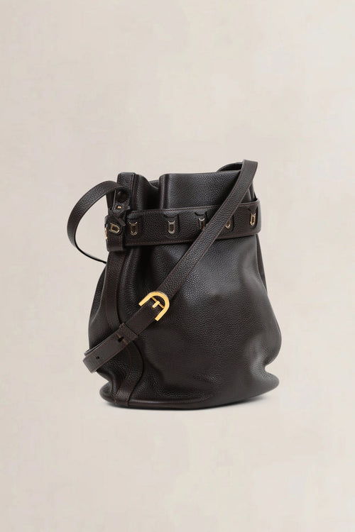Delvaux Brown Leather Calicot Crossbody Bag