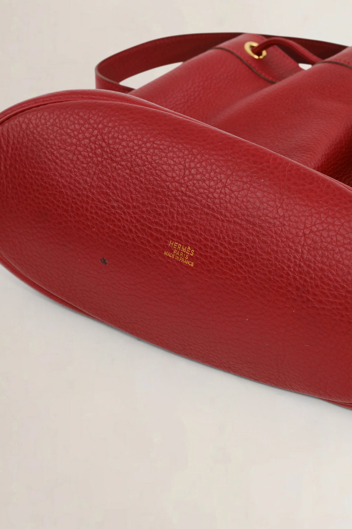 Hermès 1998 Red GM Bucket Bag