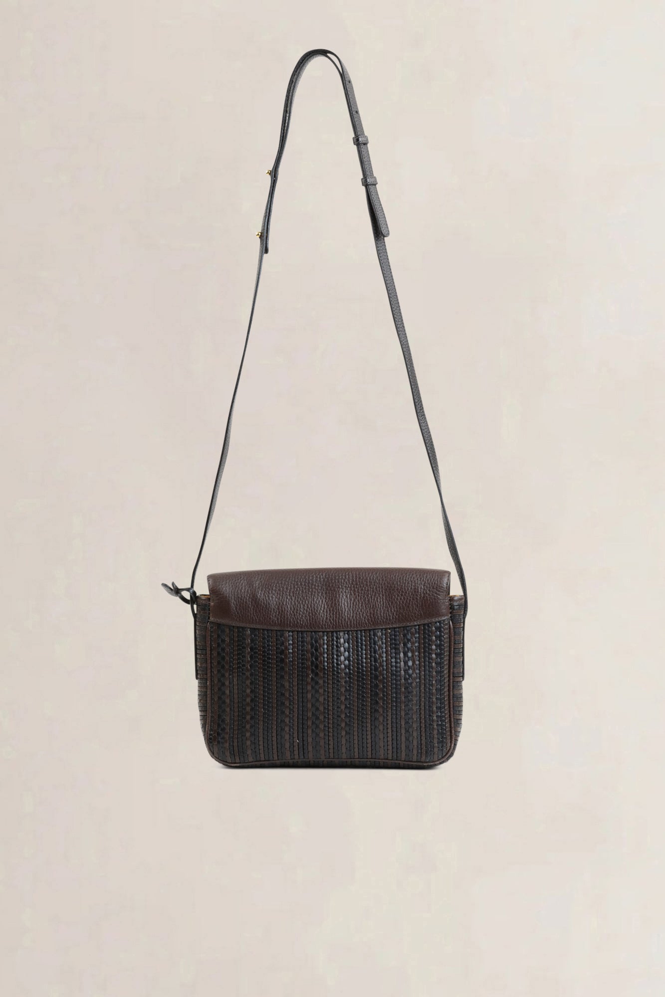 Delvaux Brown Toile De Cuir Malbec Crossbody Bag