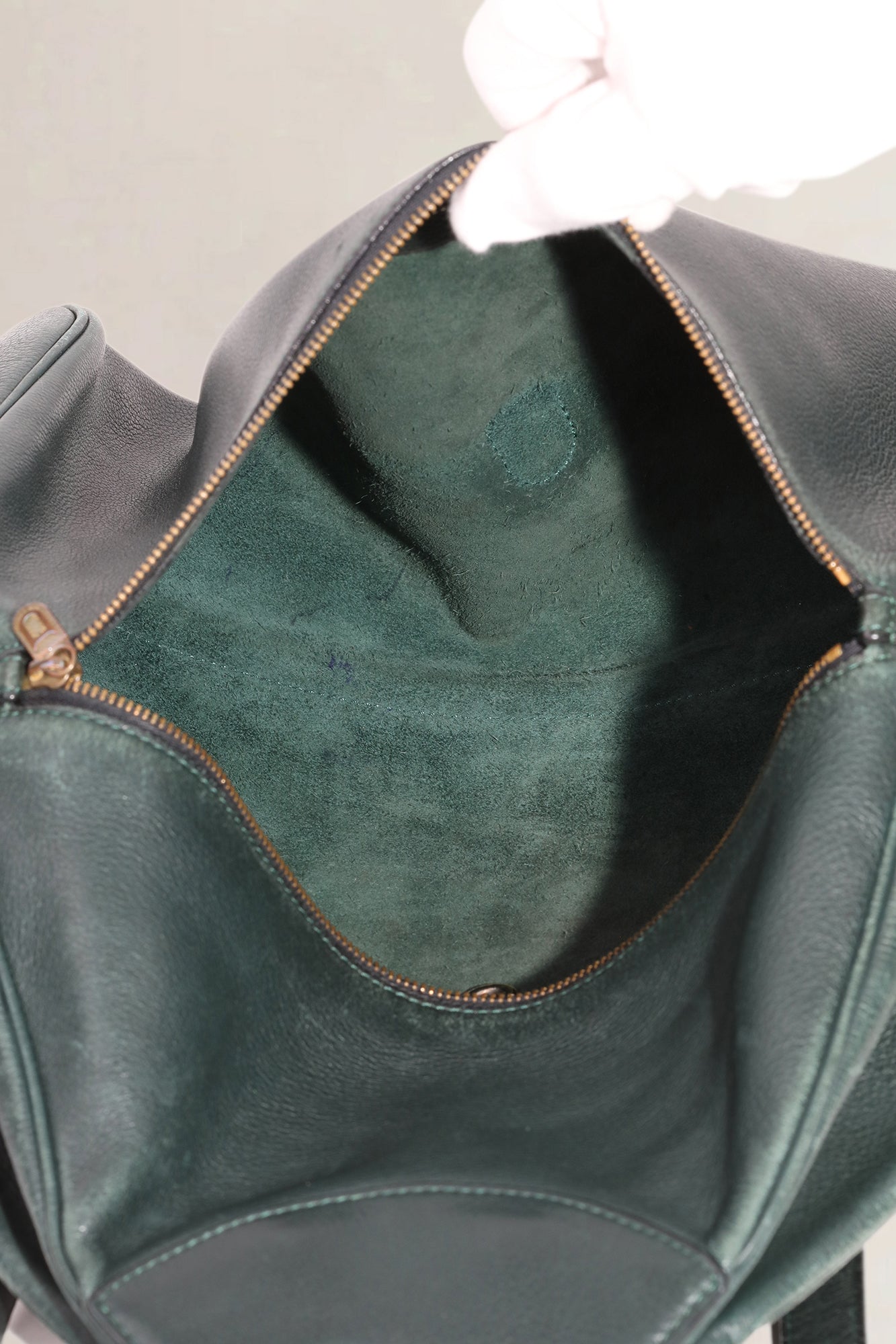 Delvaux Green Amandier Backpack