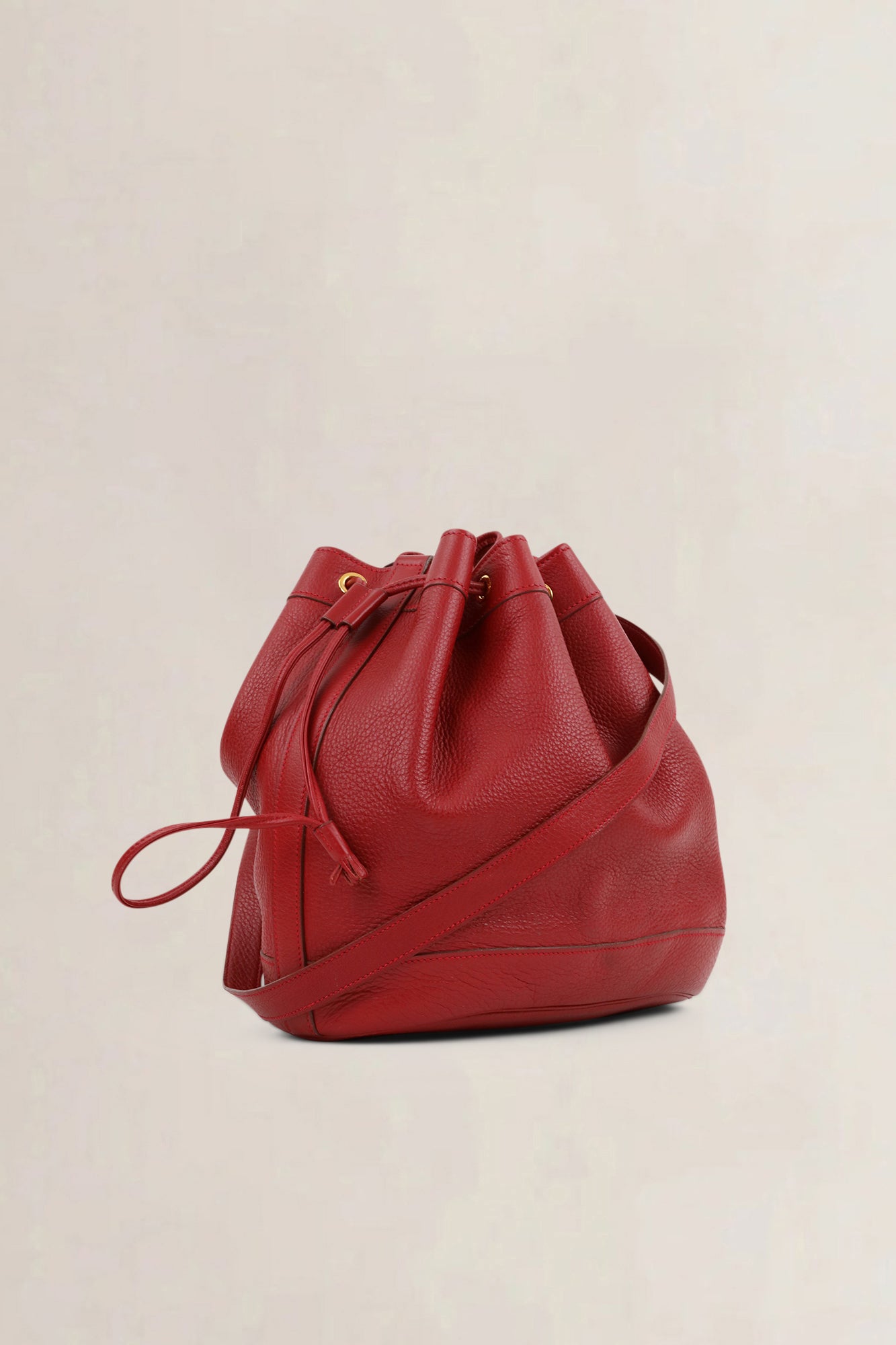 Hermès 1998 Red GM Bucket Bag
