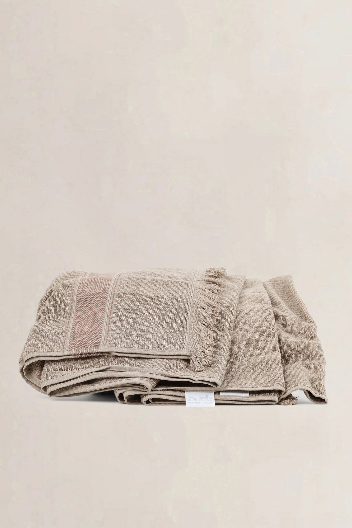 Hermès Brown Cotton Terry Beach Towel