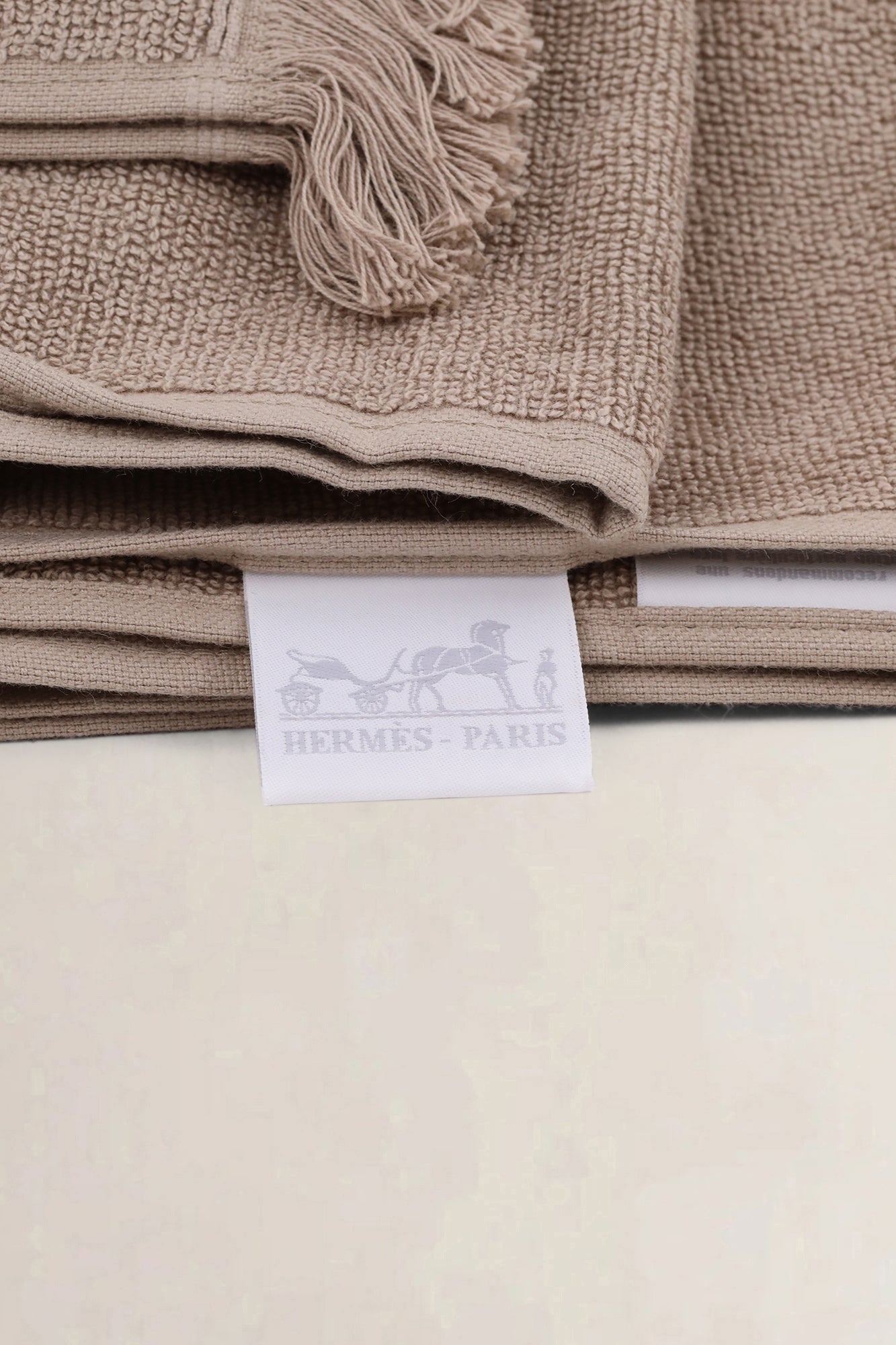 Hermès Brown Cotton Terry Beach Towel
