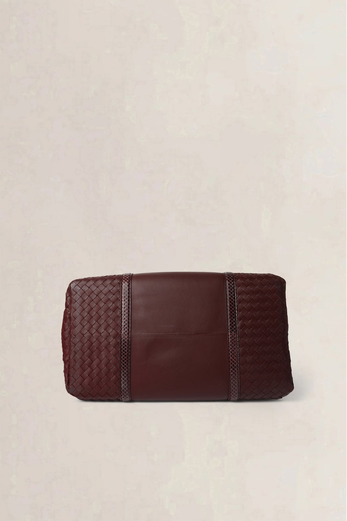 Bottega Veneta Burgundy Roma Large Top Handle Bag