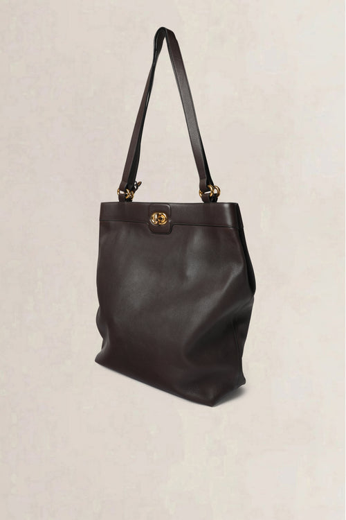 Delvaux Vintage Dark Brown Shoulder Bag