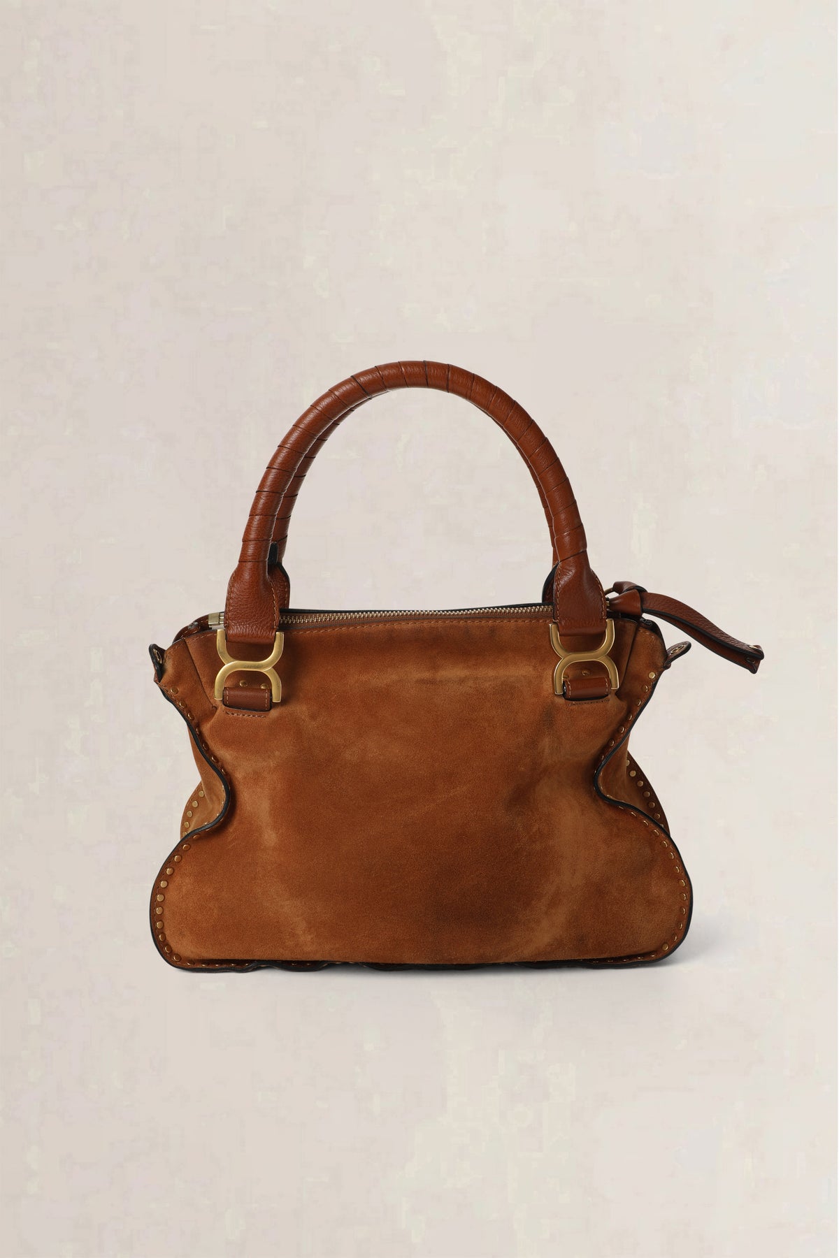 Chloé Brown Marcie Suede Medium Crossbody Bag
