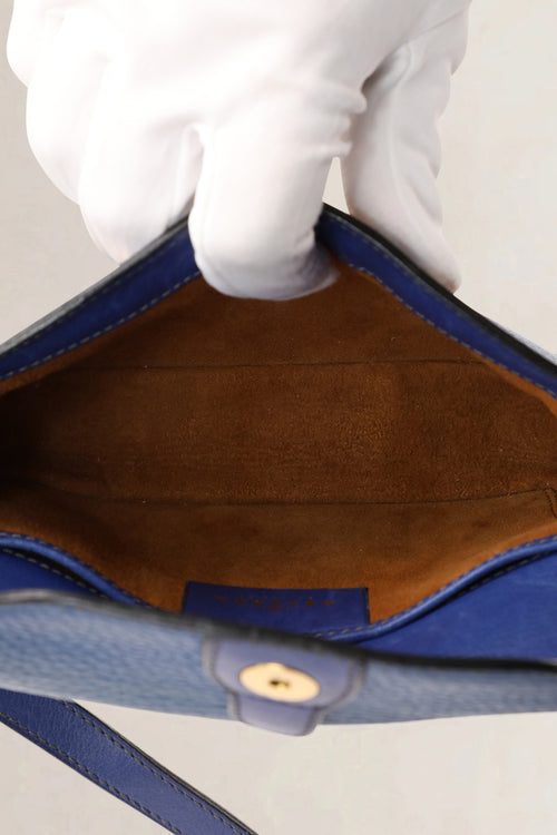 Delvaux Blue Two-Tone Fuiraire Mini Crossbody Bag