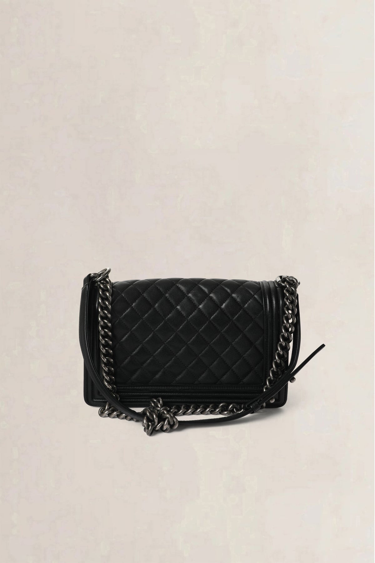 Chanel Black Boy Old Medium Shoulder Bag