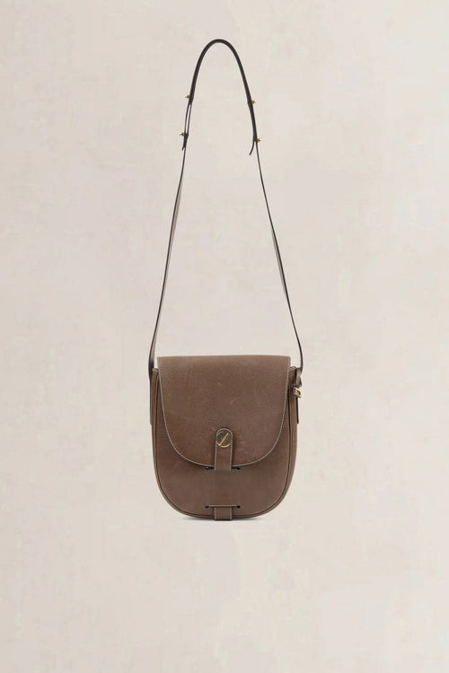 Delvaux Brown Leather Crossbody Bag