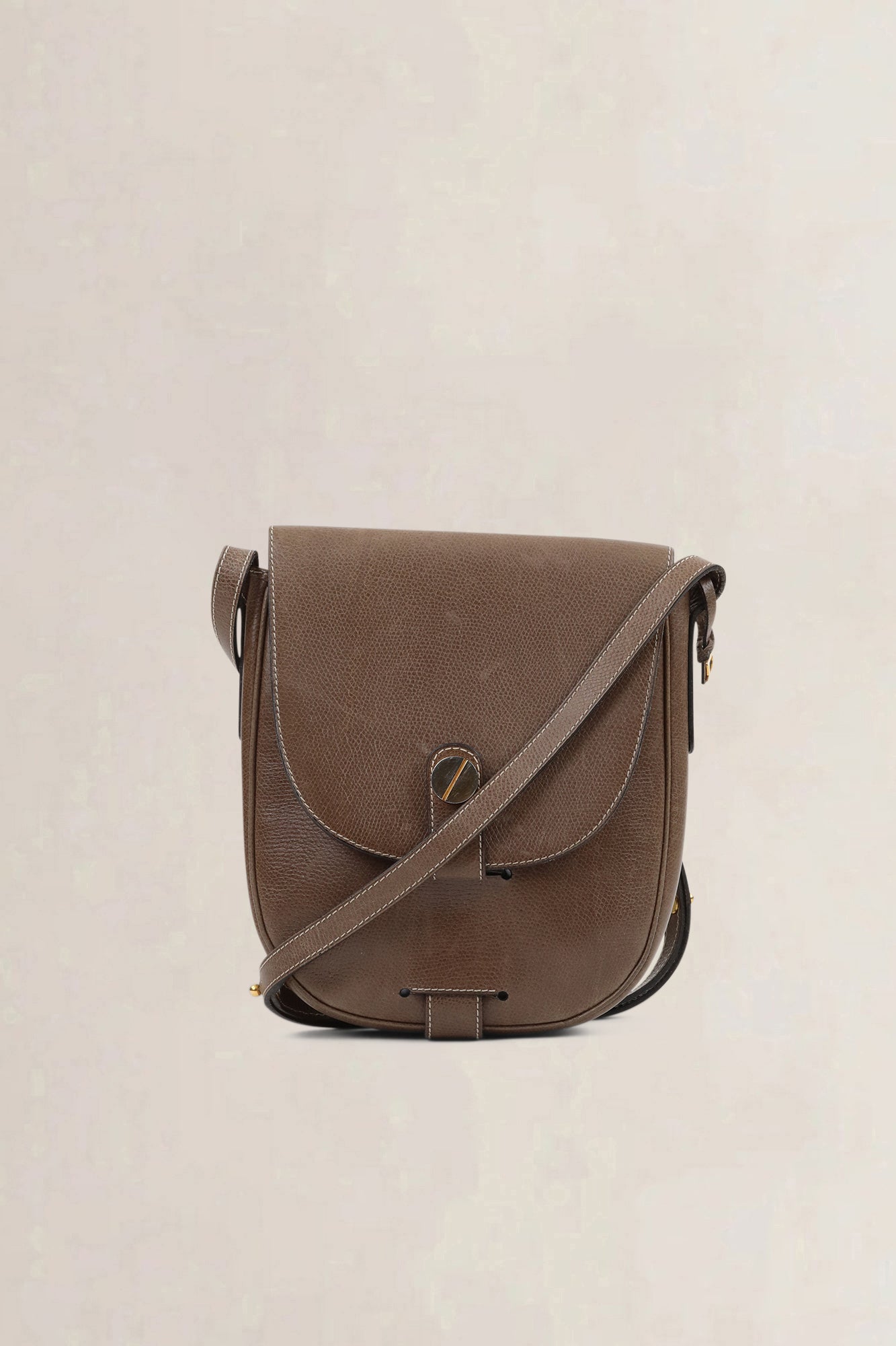 Delvaux Brown Leather Crossbody Bag