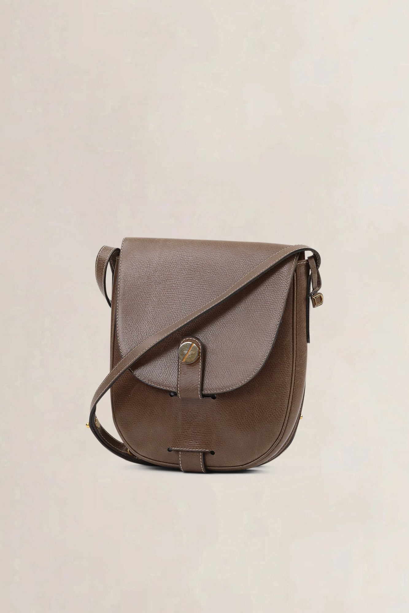 Delvaux Brown Leather Crossbody Bag