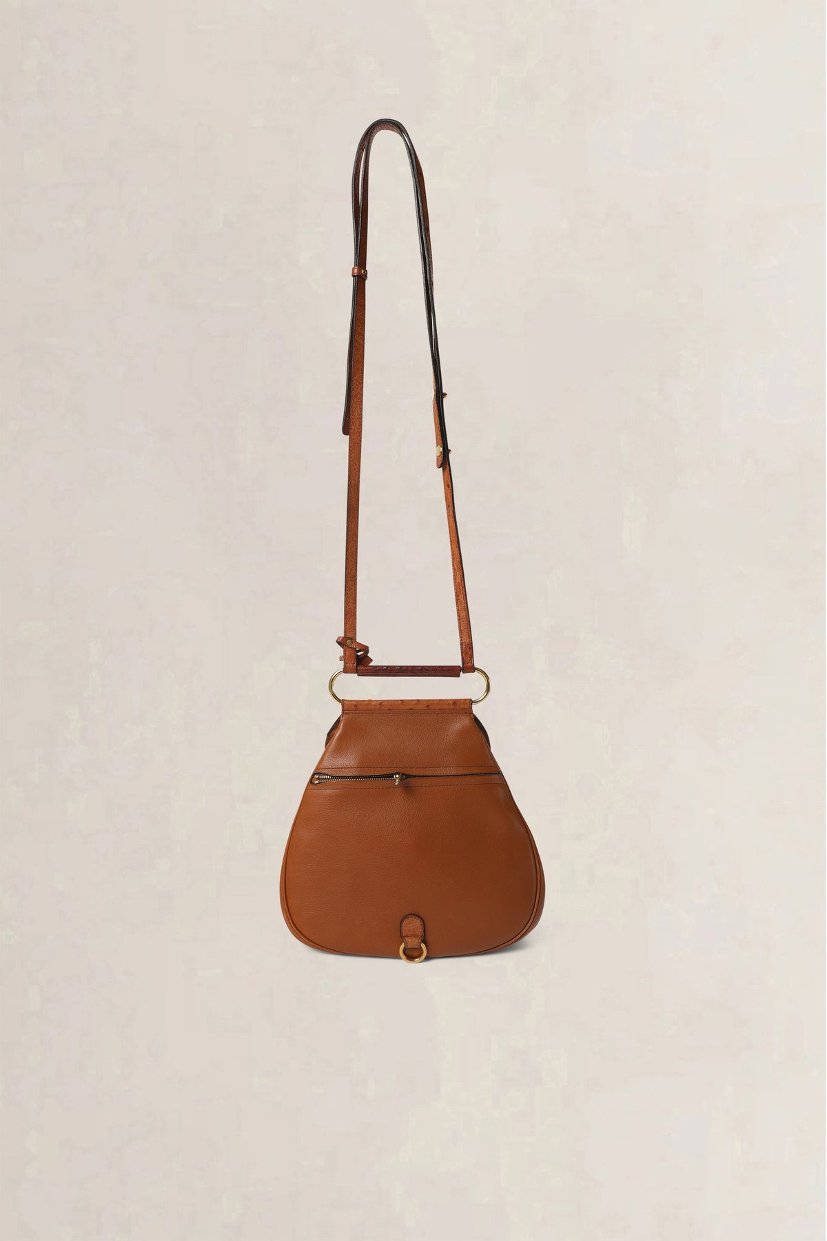 Delvaux Cognac Cerceau Ostrich PM — vintage