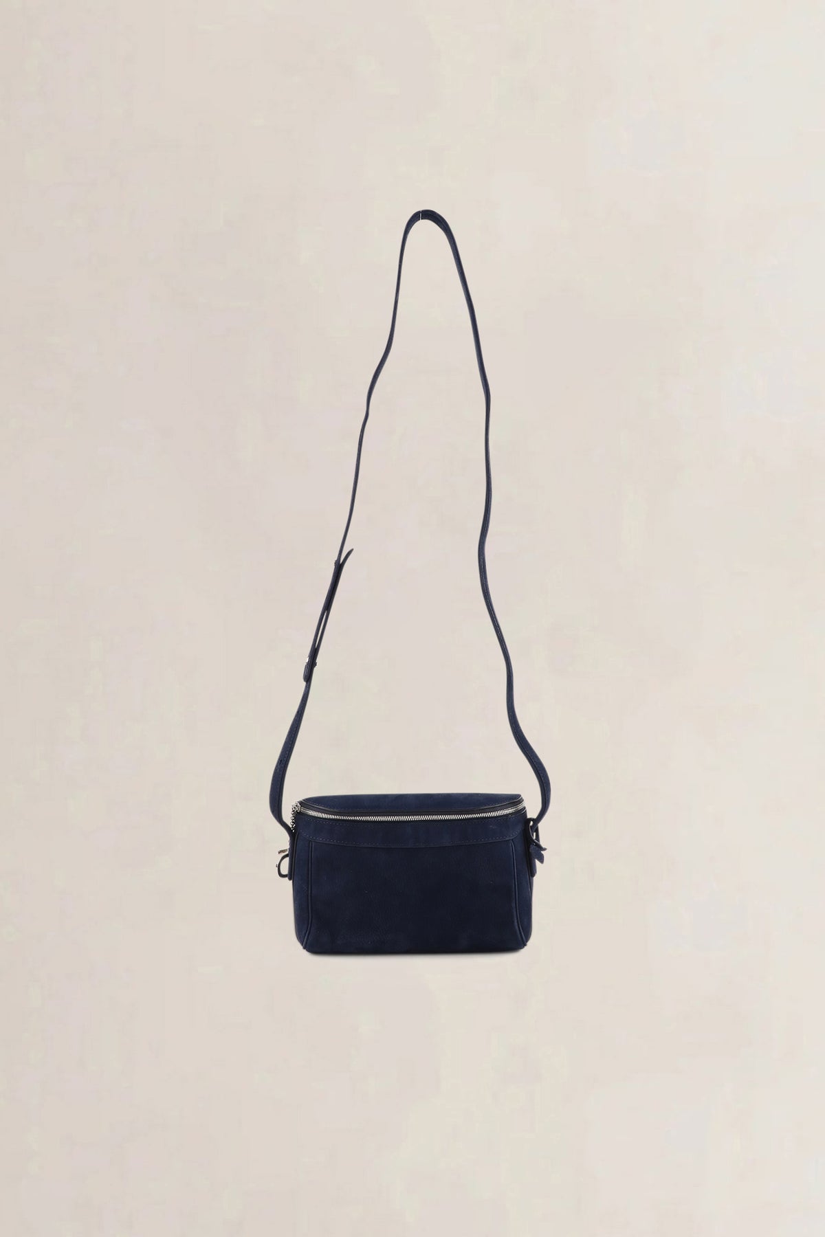 Delvaux Blue Nubuck Tramway Crossbody Bag