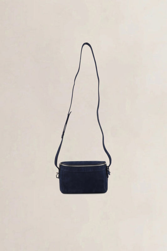 Delvaux Blue Nubuck Tramway — preloved