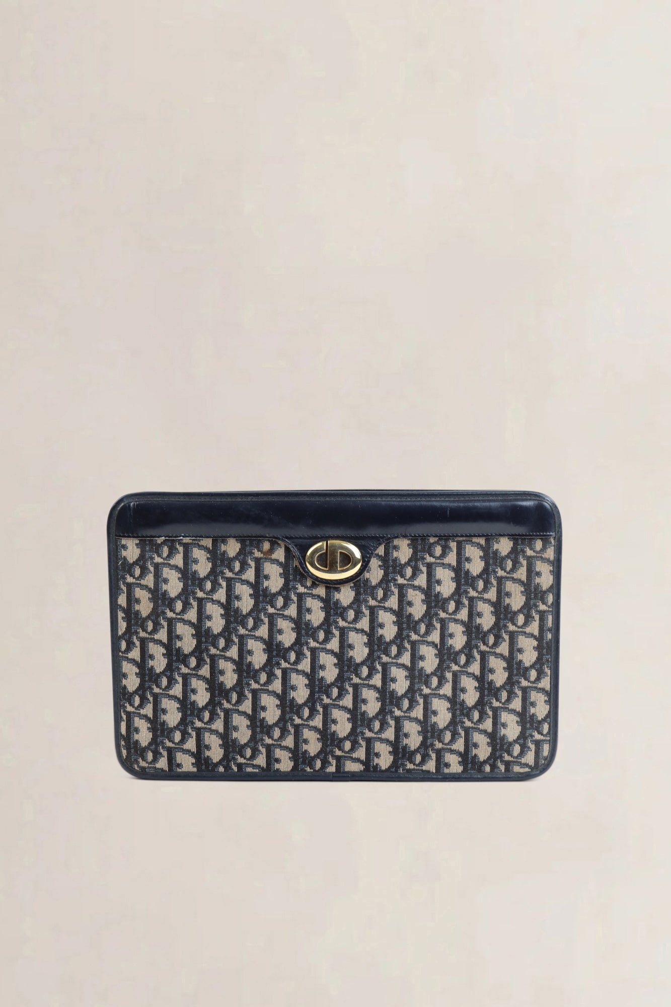 Christian Dior Blue Monogram Clutch