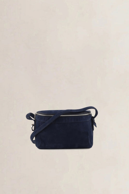 Delvaux Blue Nubuck Tramway — preloved