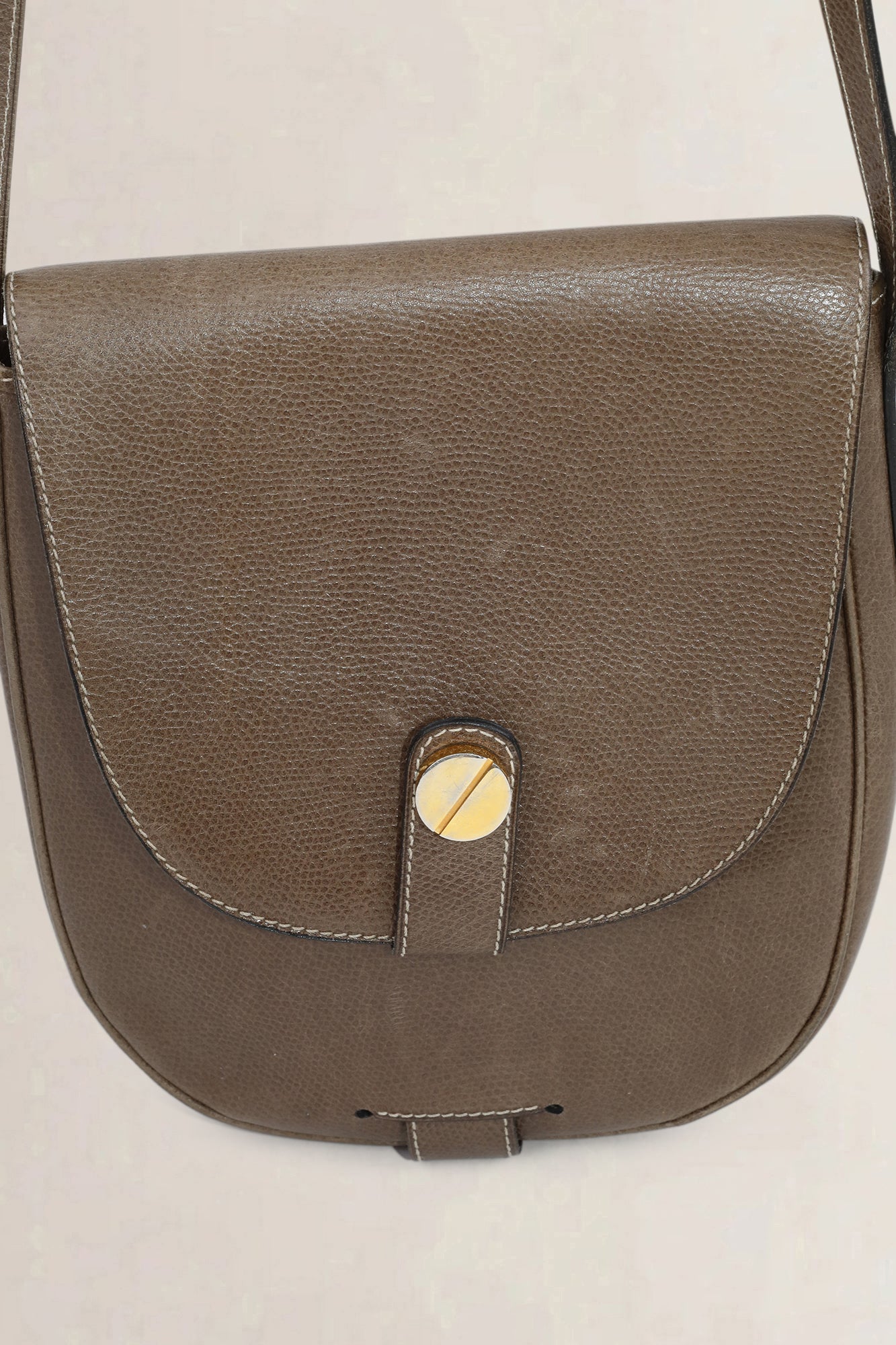 Delvaux Brown Leather Crossbody Bag