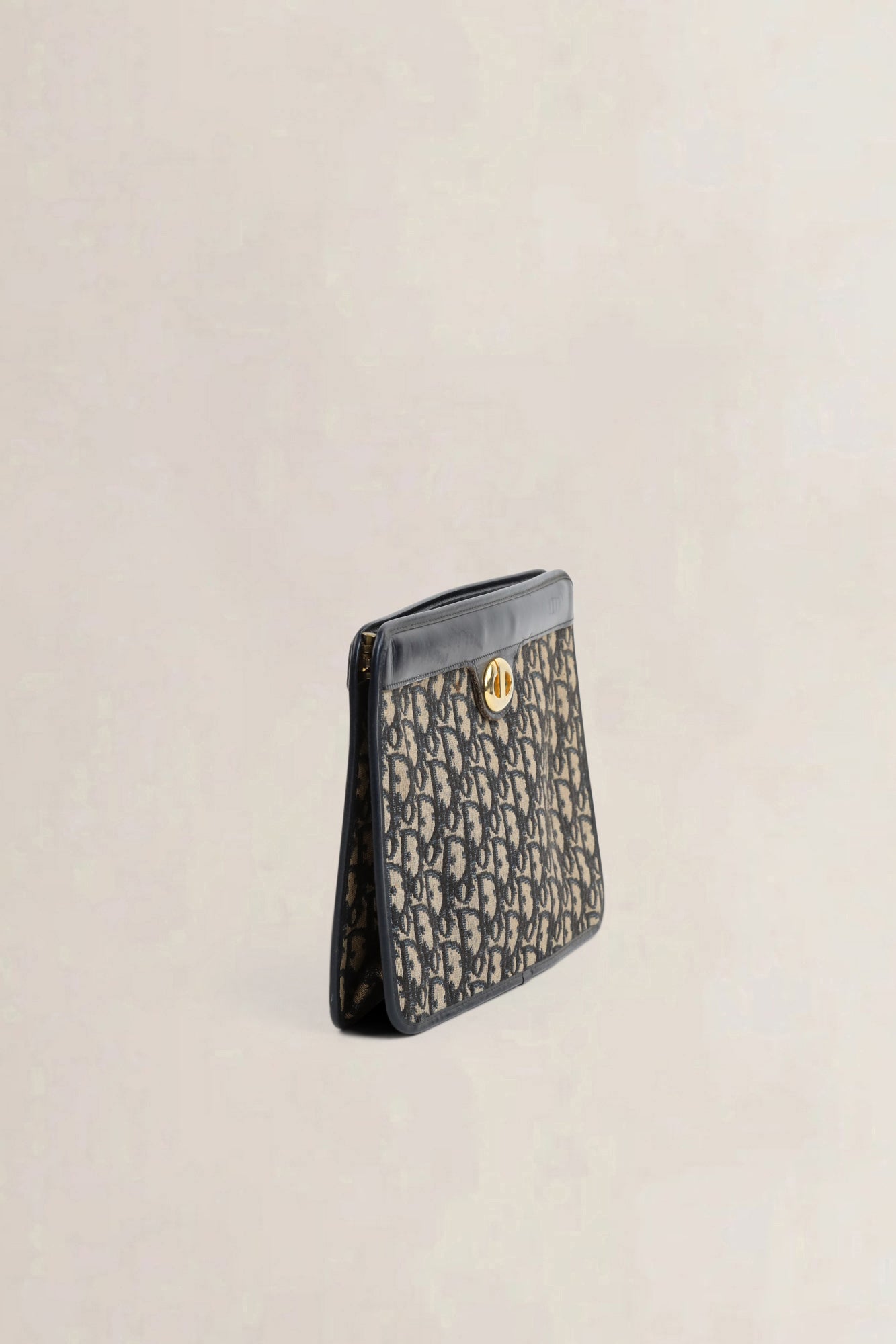 Christian Dior Blue Monogram Clutch