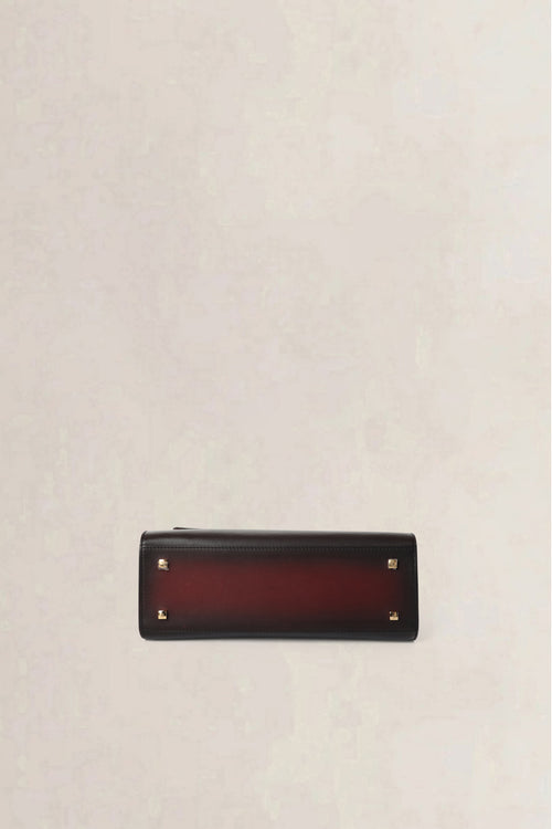 Delvaux Burgundy Tempête Dream Phantom MM Shoulder Bag
