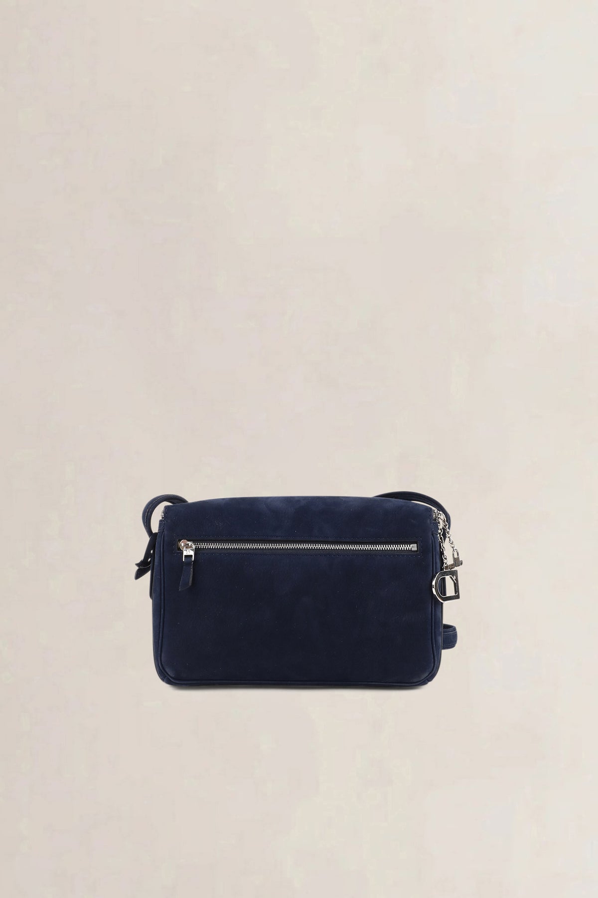 Delvaux Blue Nubuck Tramway Crossbody Bag
