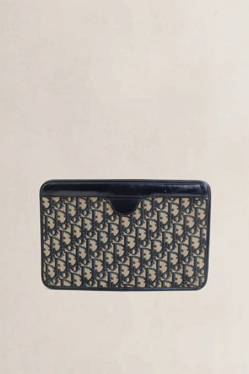 Christian Dior Blue Monogram Clutch