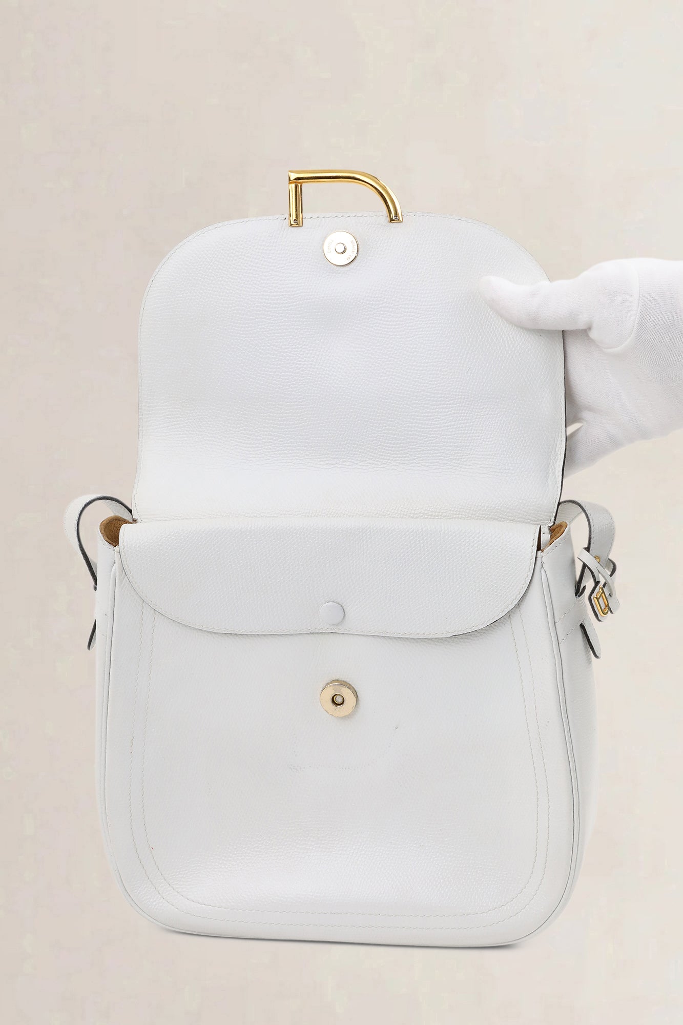 Delvaux White Diva Diligent Crossbody Bag