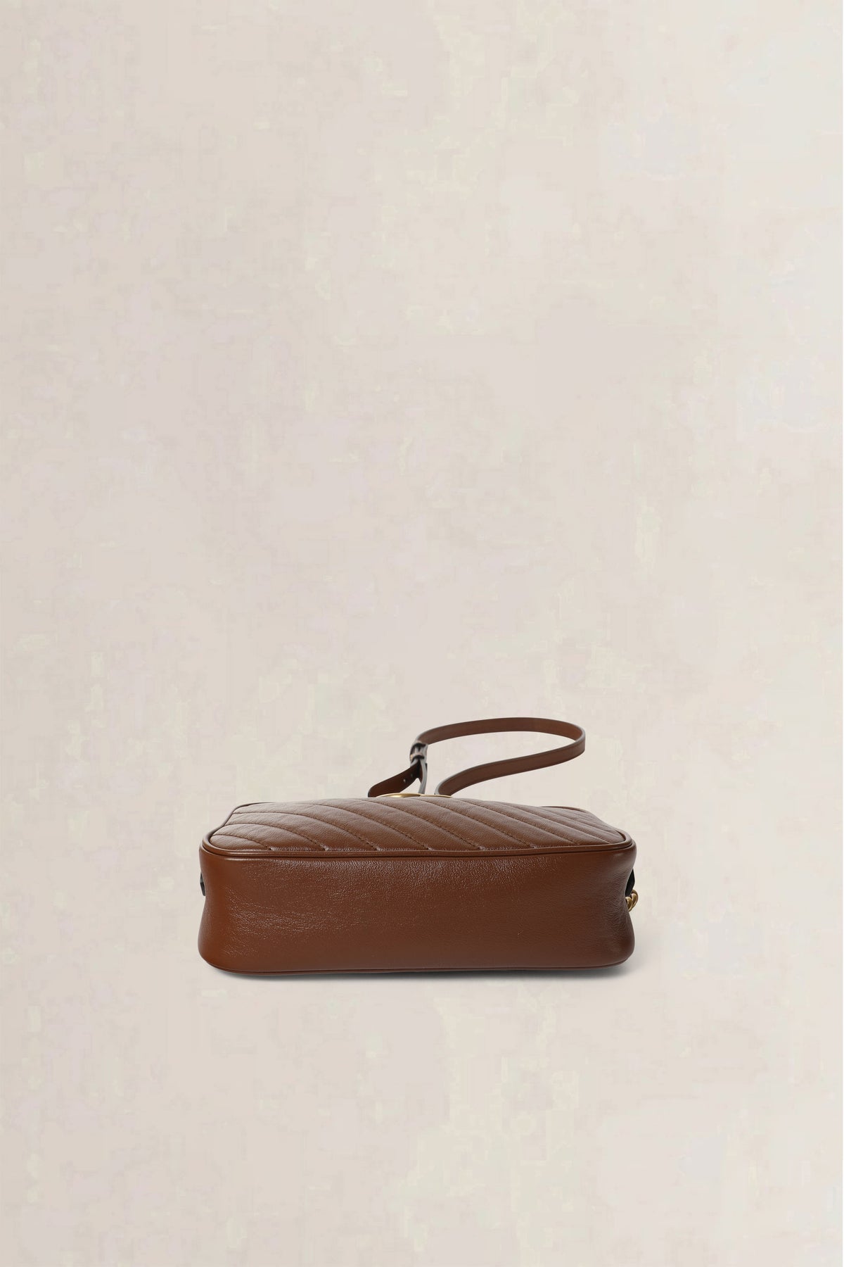 Gucci Brown GG Marmont Matelassé Crossbody Bag