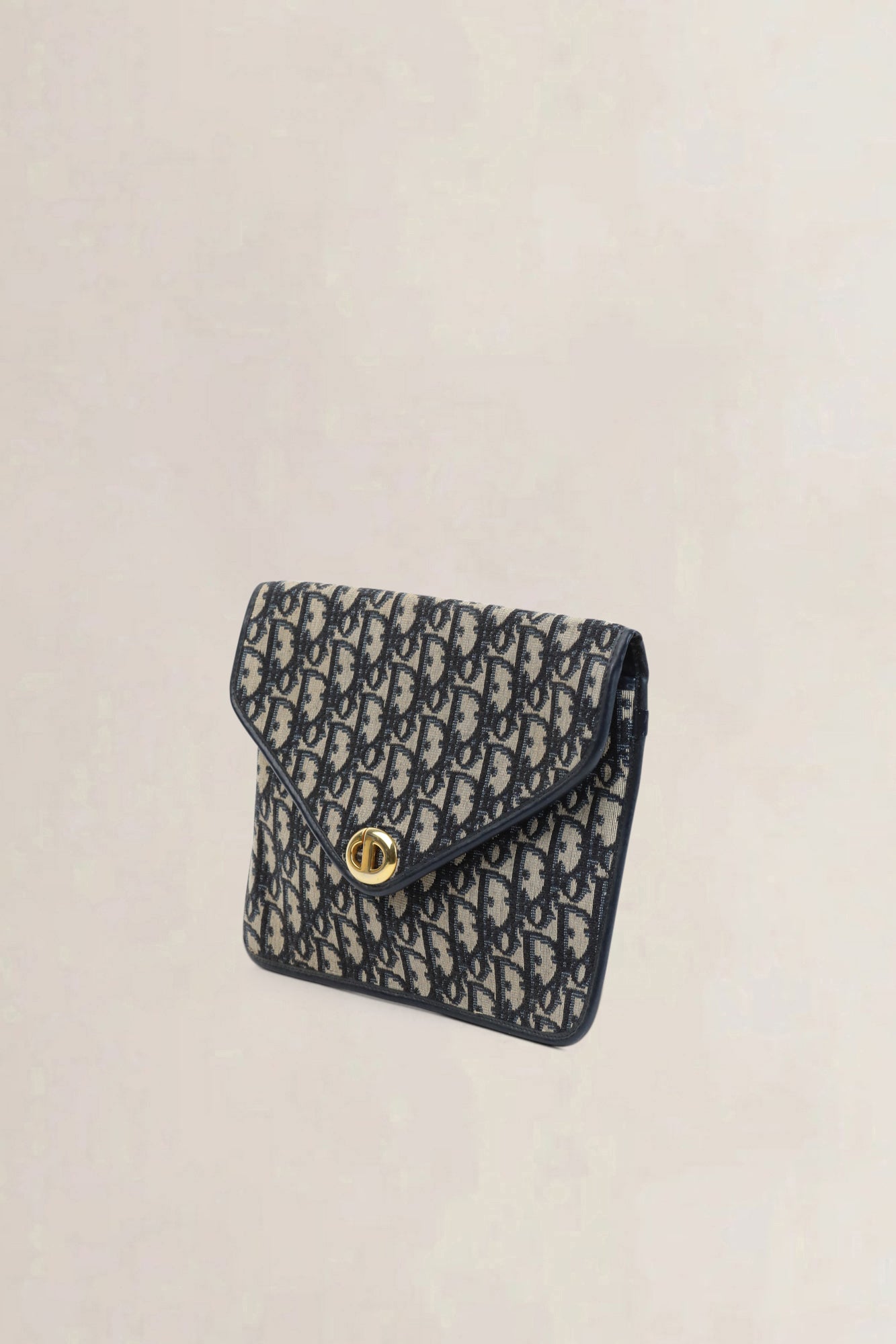 Christian Dior Blue Monogram Enveloppe Clutch