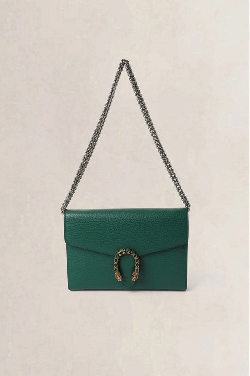 Gucci Green Dionysus Wallet on Chain Crossbody Bag