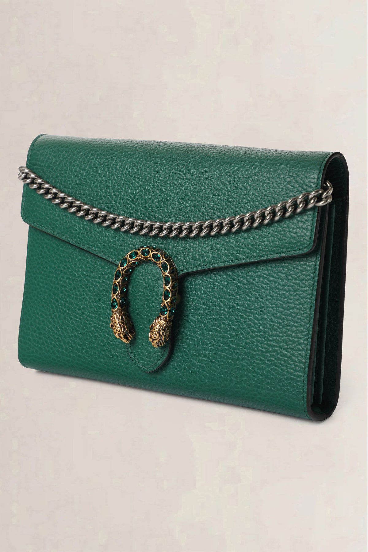 Gucci Green Dionysus Wallet on Chain Crossbody Bag