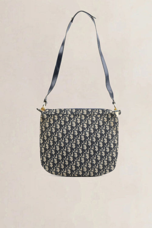 Christian Dior Blue Monogram Shoulder Bag