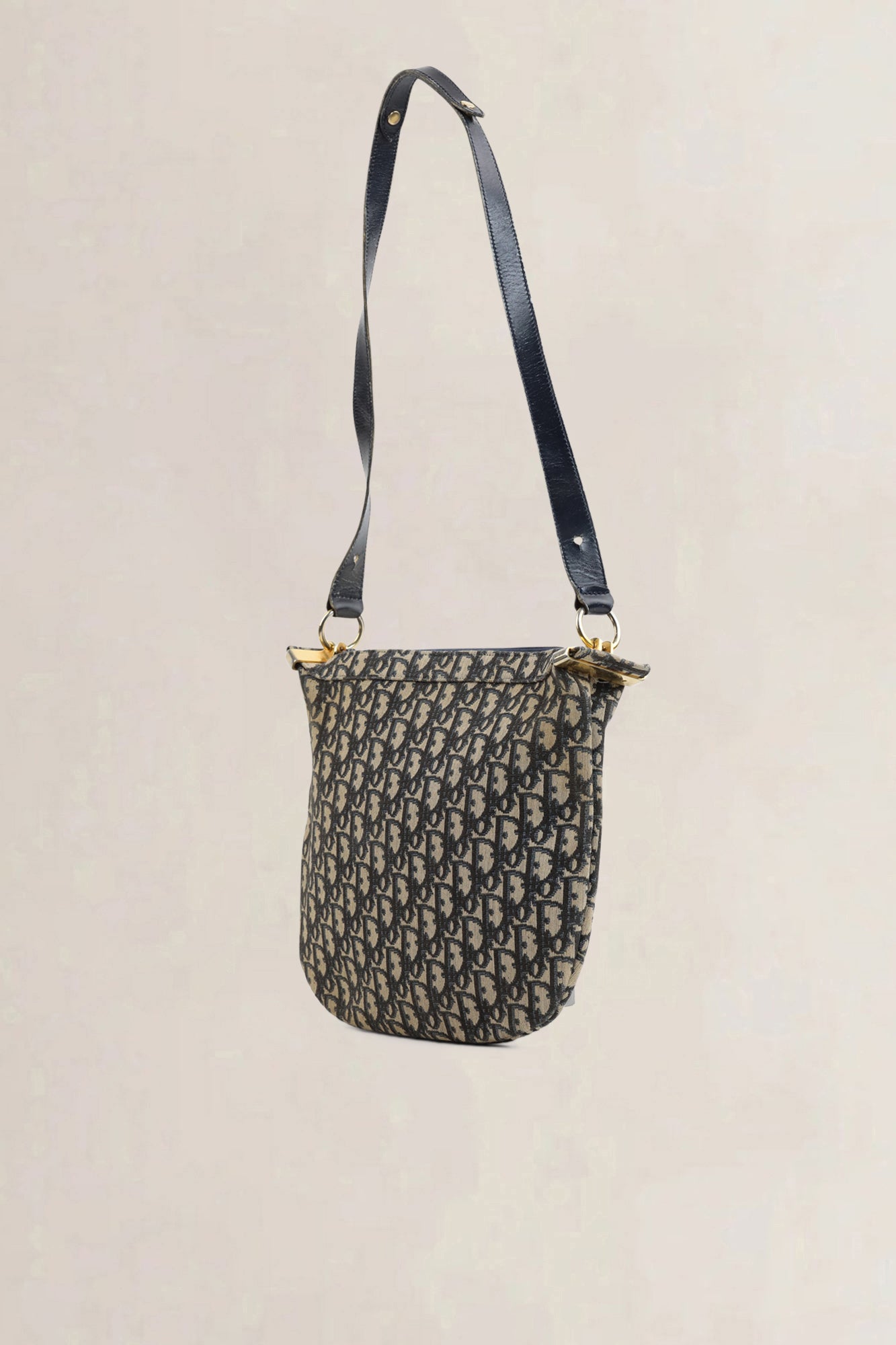Christian Dior Blue Monogram Shoulder Bag
