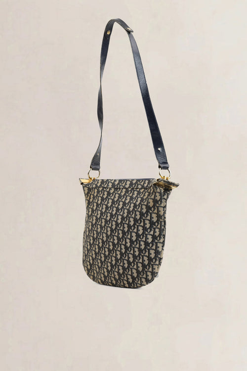 Christian Dior Blue Monogram Shoulder Bag