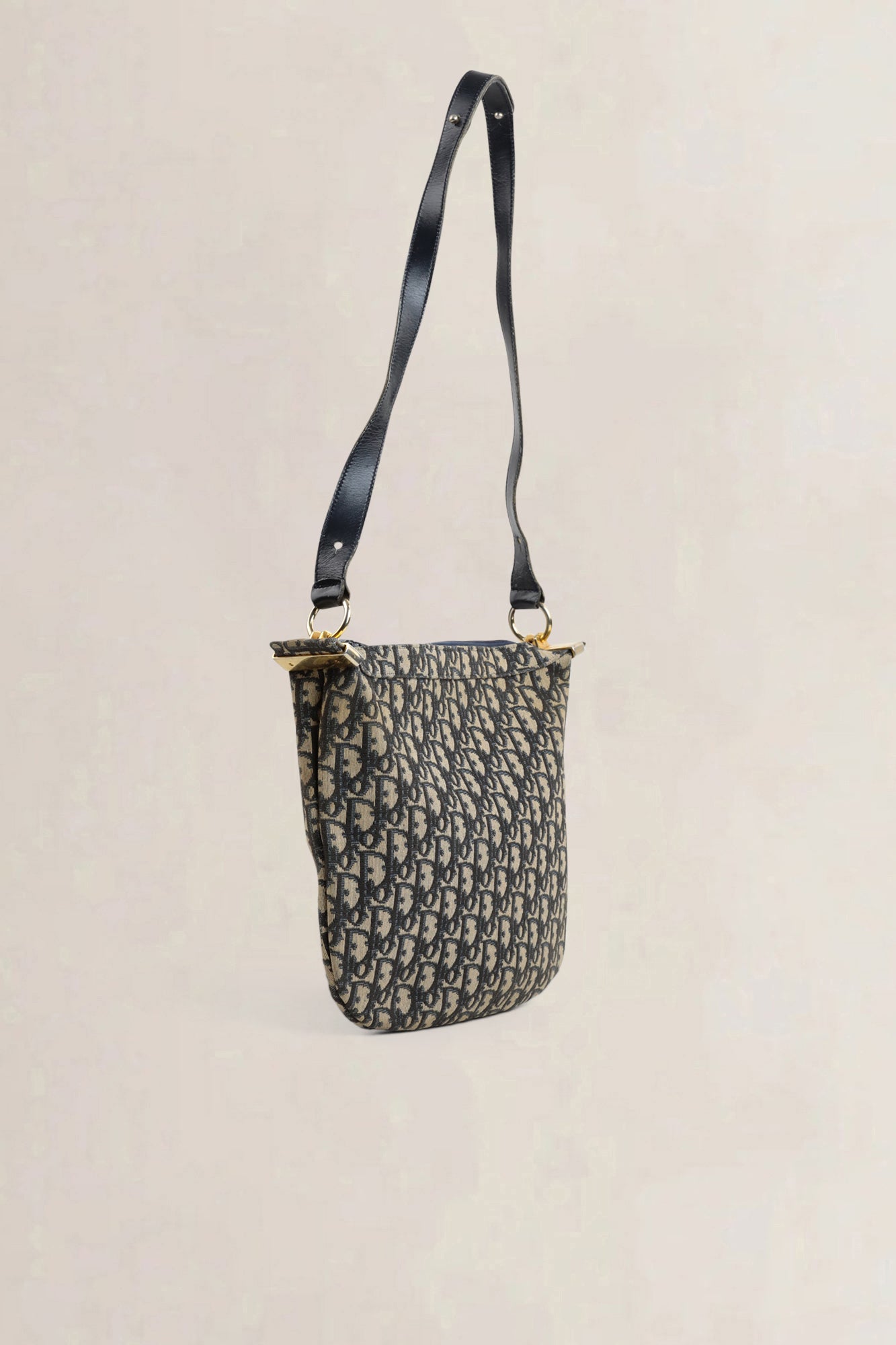 Christian Dior Blue Monogram Shoulder Bag