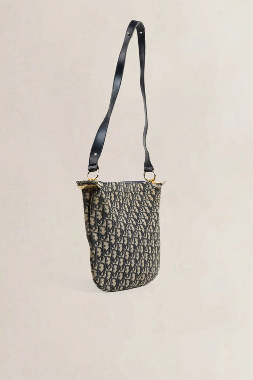 Christian Dior Blue Monogram Shoulder Bag