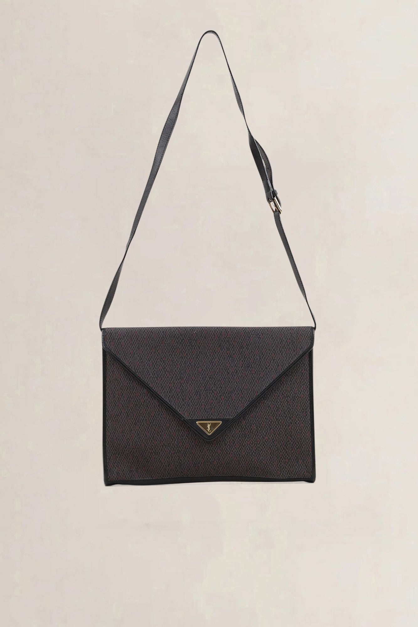 YSL Grey Cloth Crossbody Bag