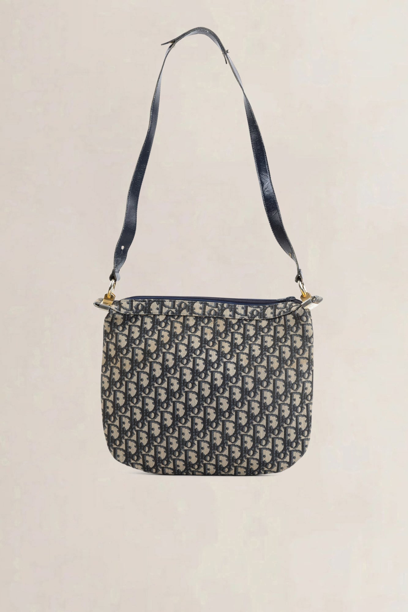 Christian Dior Blue Monogram Shoulder Bag