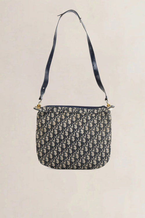 Christian Dior Blue Monogram Shoulder Bag