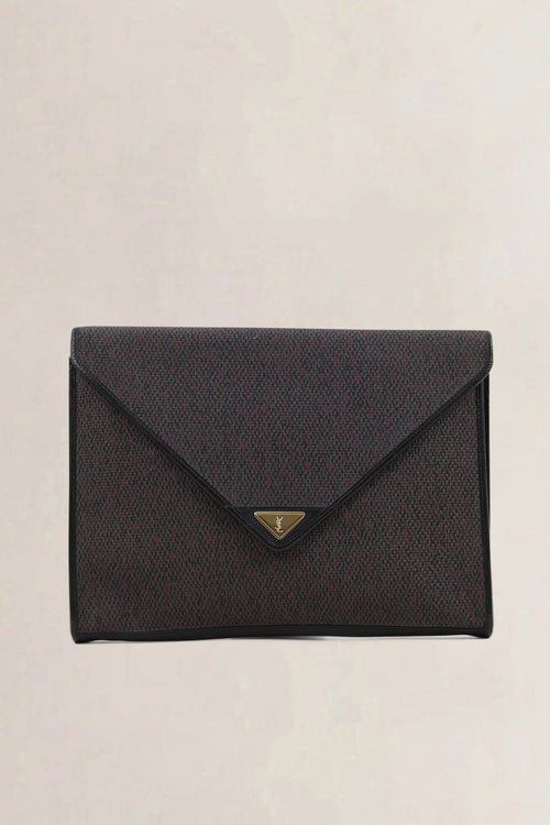 YSL Grey Cloth Crossbody Bag