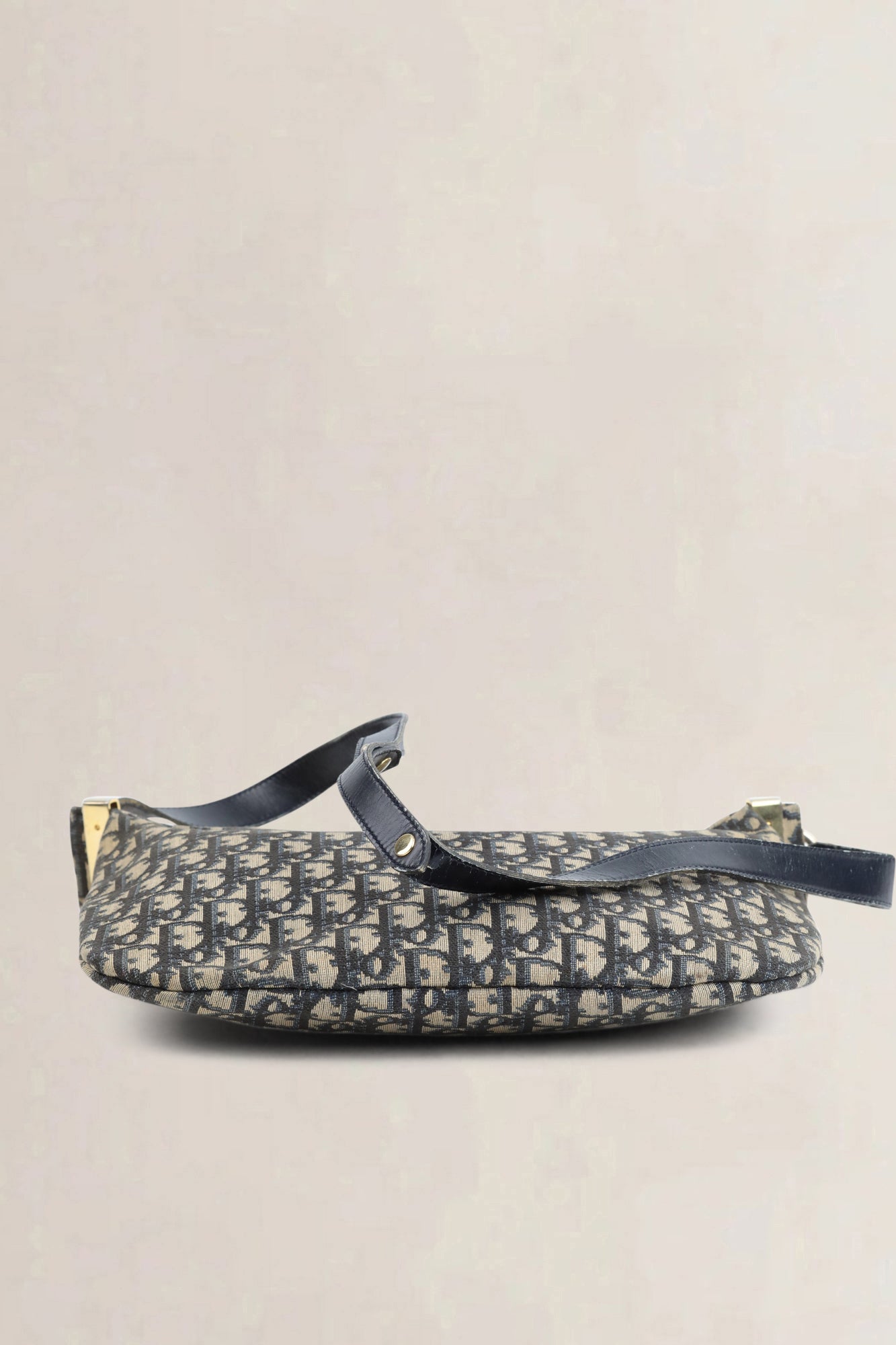 Christian Dior Blue Monogram Shoulder Bag