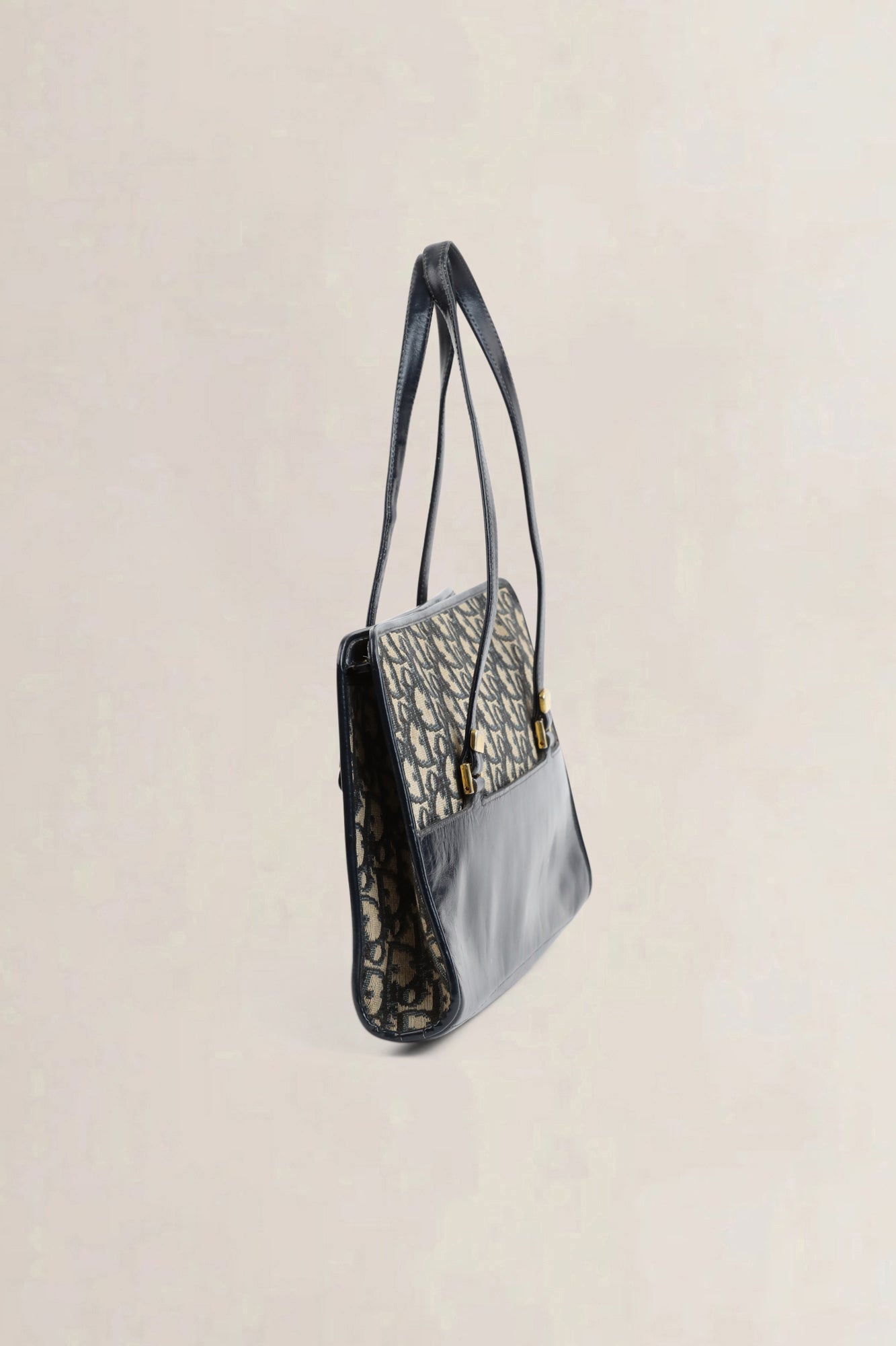 Christian Dior Blue Monogram Top Handle Bag