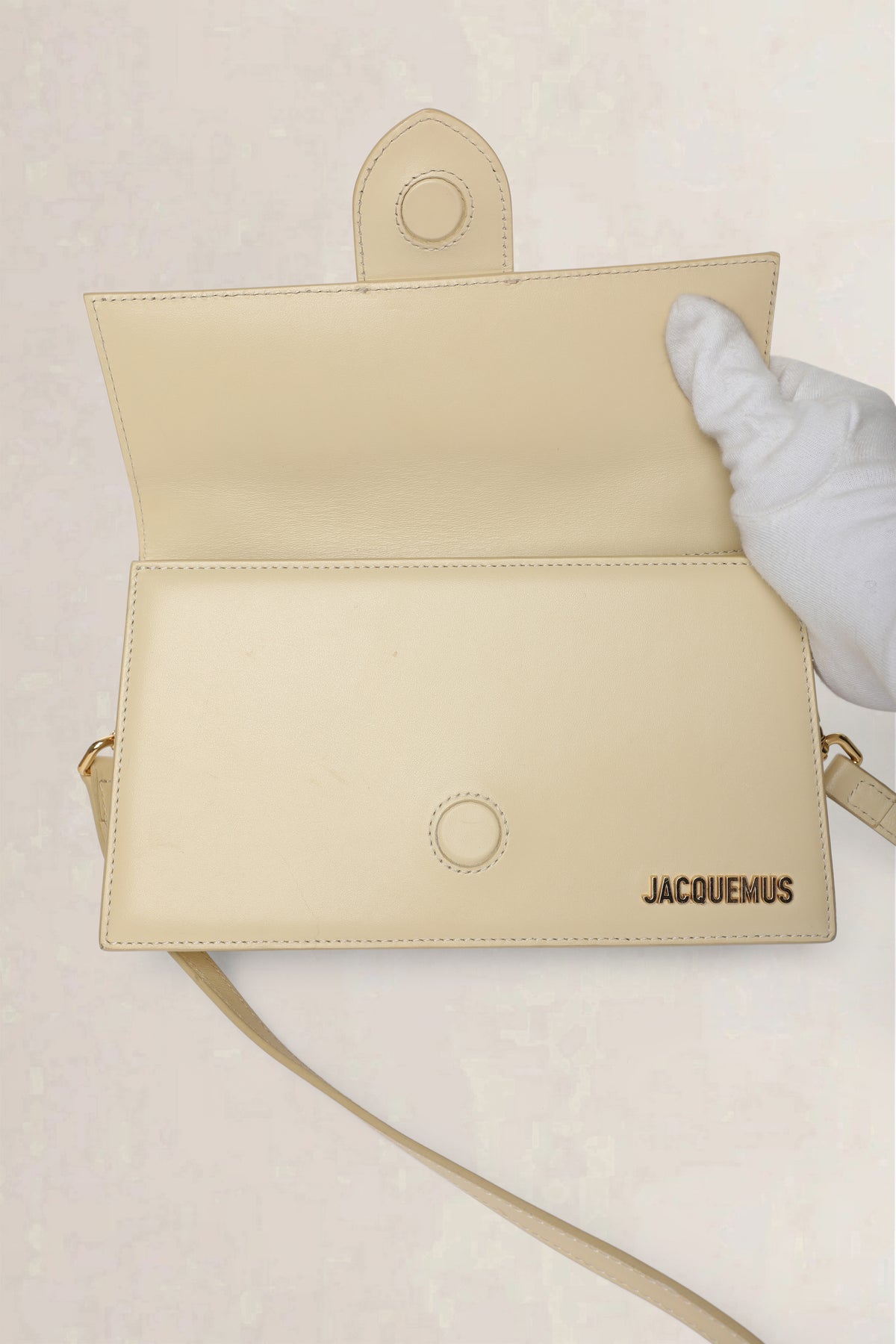 Jacquemus Ivory Le Grand Bambino Crossbody Bag