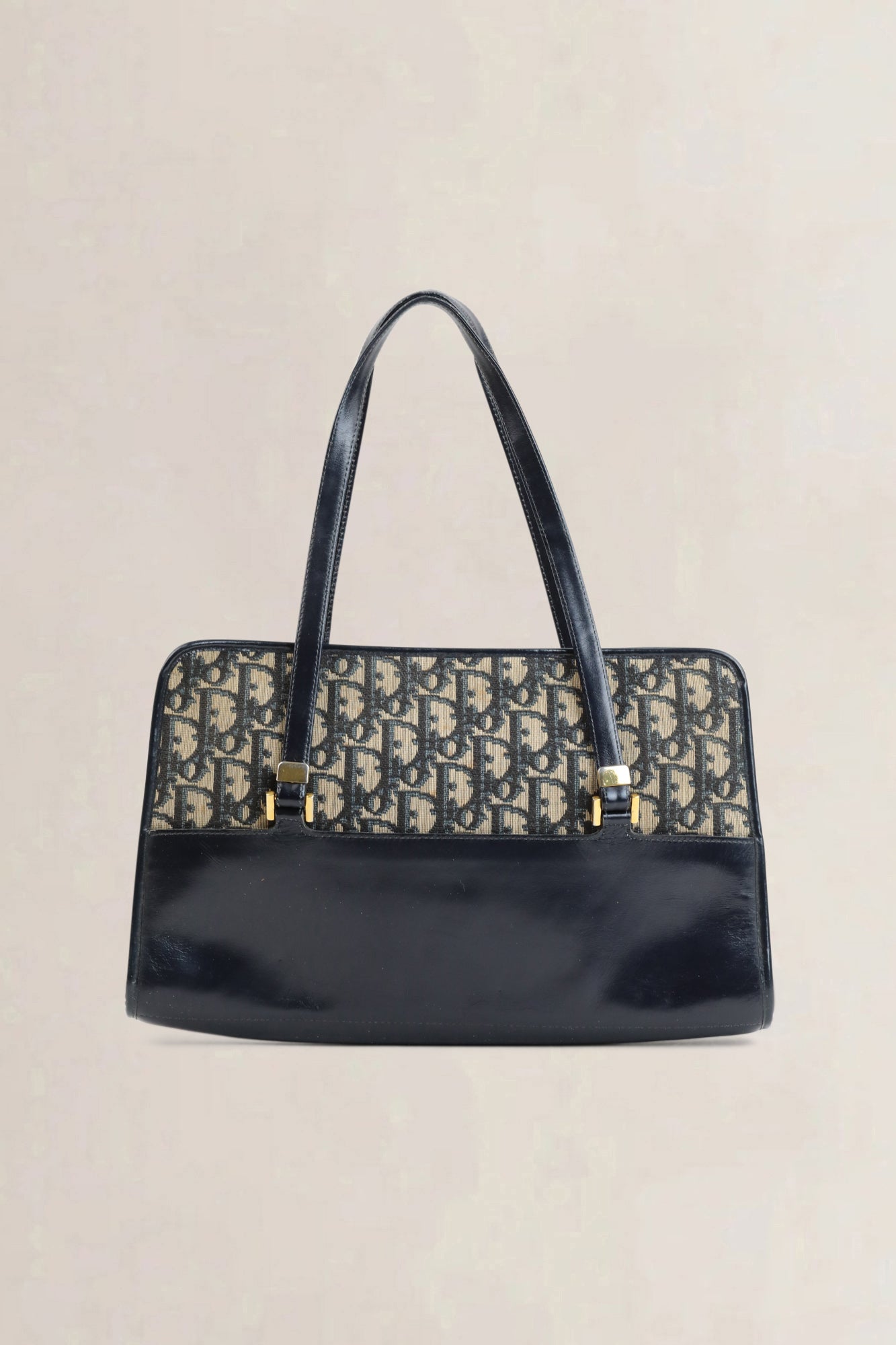 Christian Dior Blue Monogram Top Handle Bag