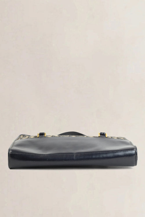Christian Dior Blue Monogram Top Handle Bag