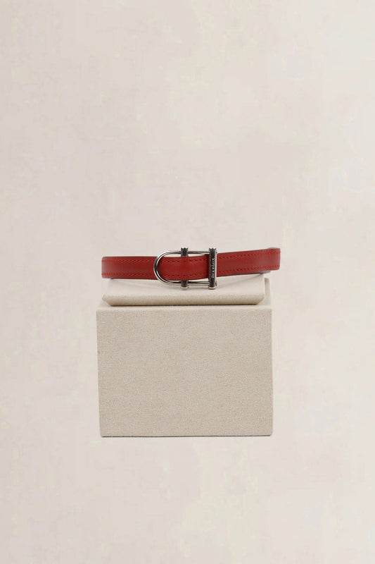 Delvaux Brown Leather Bracelet