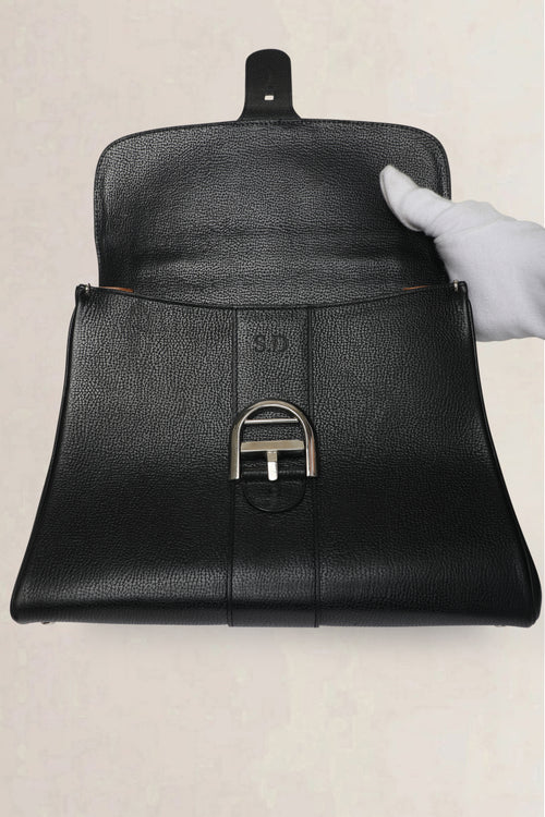 Delvaux Black Brillant MM Crossbody Bag