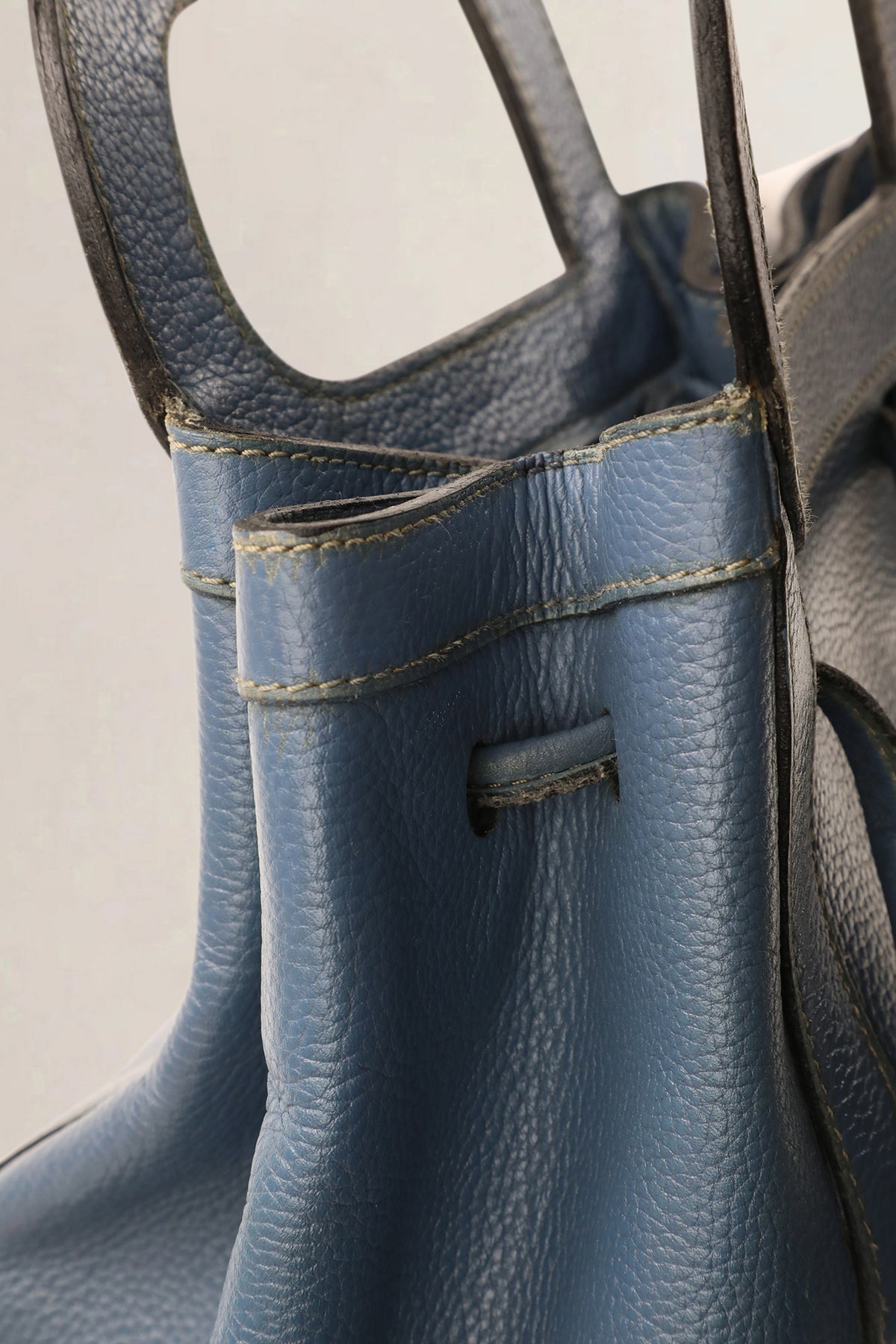 Delvaux Light Blue Punch D Shoulder Bag