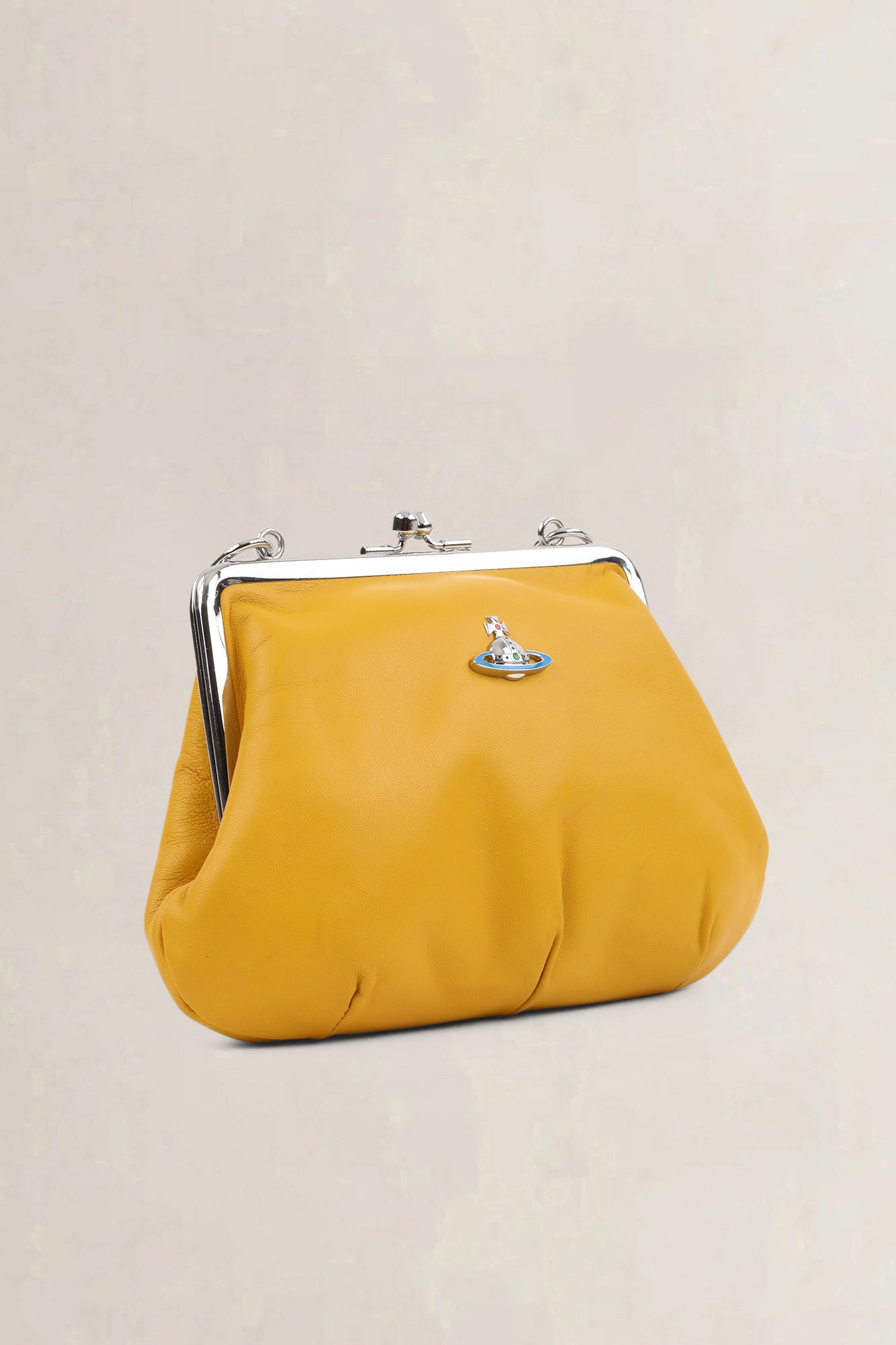 Vivienne Westwood Yellow Leather Crossbody Bag